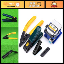 5-in-1 FTTH Fiber Optic Tool Kit - FC-6S Cleaver, Double Port Stripper  Pliers