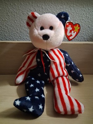 Ty Beanie Baby ''Spangle'' 1999 with Pink Face - Retired - All Tag Errors (RARE)