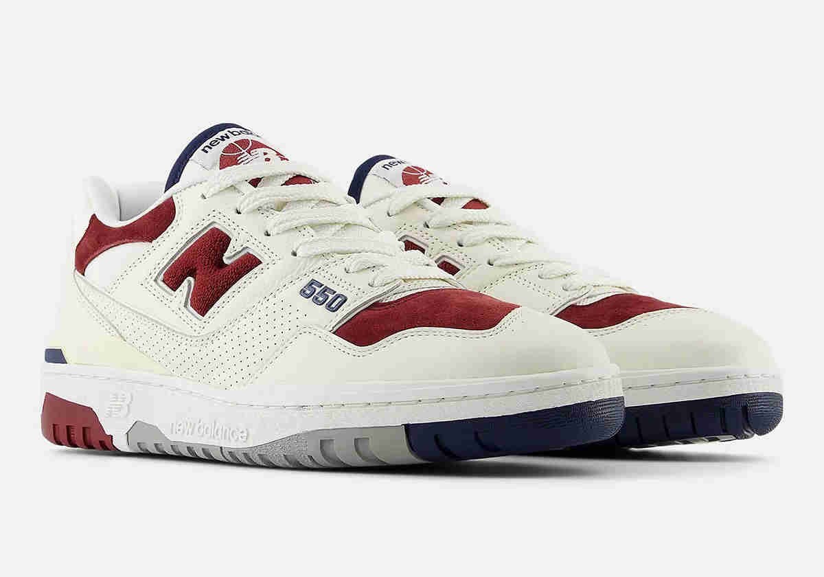 Замшевый рюкзак New Balance 550 - Бордовый Темно-синий мужской размер BB550VRC 18890₽