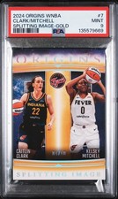 2024 GOLD #7 CAITLIN CLARK/KELSEY MITCHELL 4/10 PSA 9