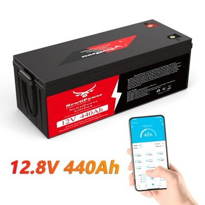 12V 400Ah 440Ah LiFePO4 Lithium Battery 250A BMS for RVs,Home Storage,Solar,Boat