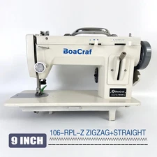 Sewing Machine Portable Walking Foot Zigzag + Straight Stitch Arm Leather 220V