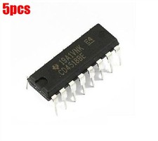 5pz DIP16 DIP-16 Cmos Doppio Up-Counter CD4518 Ti CD4518BE Ic Nuovo ep