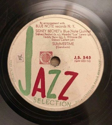 78T Jazz - Sidney Bechet Quintet - Summertime - Jazz Selection J.S. 545