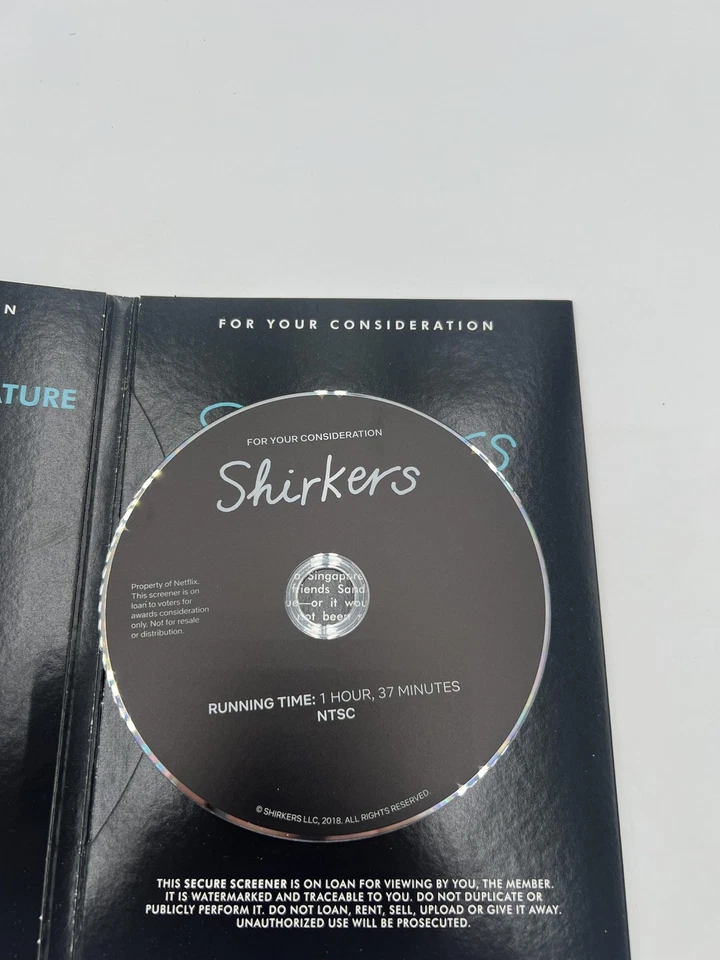 Shirkers For Your Consideration DVD Documentary Feature Screener Netflix 2018 Foto 4 de 4
