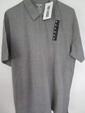True Classic Short Sleeve Collar Neck Classic Polo Mens Shirt Heathered Gray XL