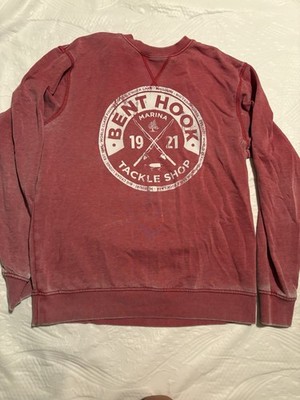 Camp David Men's Red Graphic Logo Crewneck Pullover Sweatshirt Long Sleeve M