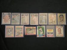Vintage Baseball Card Lot 1957 1958 1960 1961 Topps Fleer Yankees Dodgers Cards 