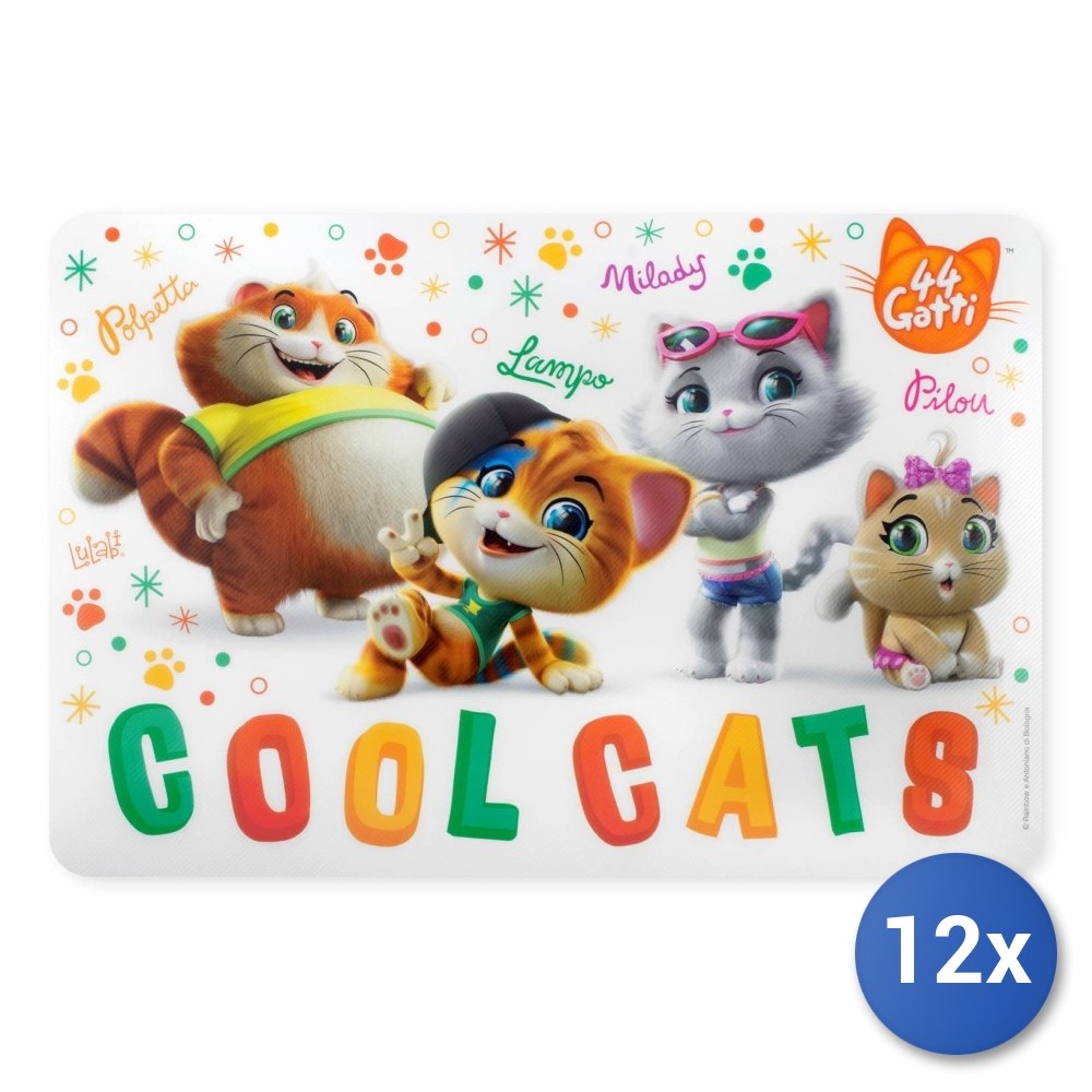 12X Placemats 44 Cats Lulabi