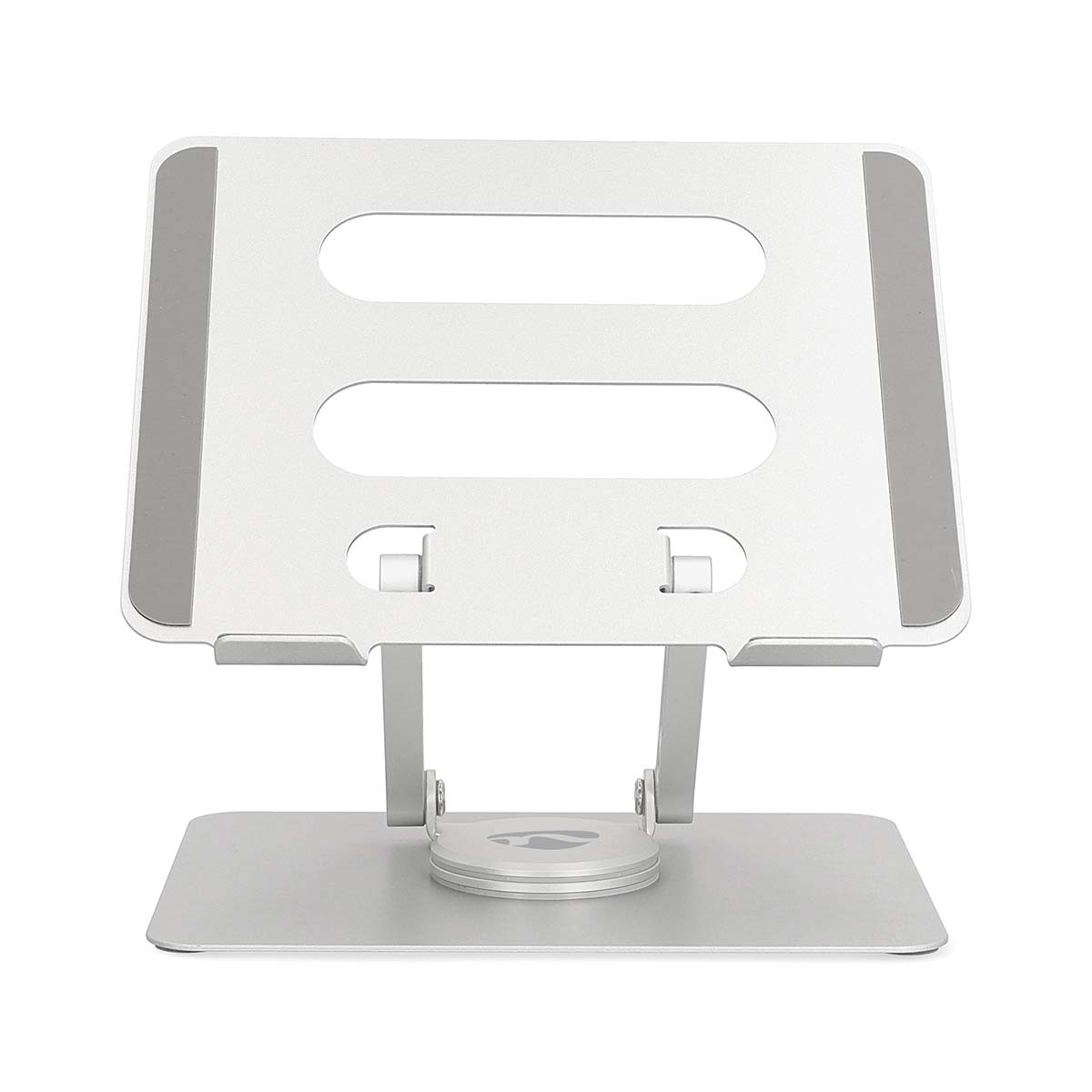 Support PC portable 17 pouces Nedis pliable et rotatif 360° en aluminium argent