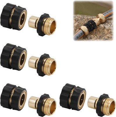 4PCS Quick Connector Hose Fittings for Garden Water Hose Adapter
