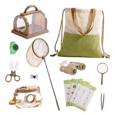 Explorer Kit Bug Catcher Kit for Kids, 12PCS Bug Catching Kit, Outdoor Green
