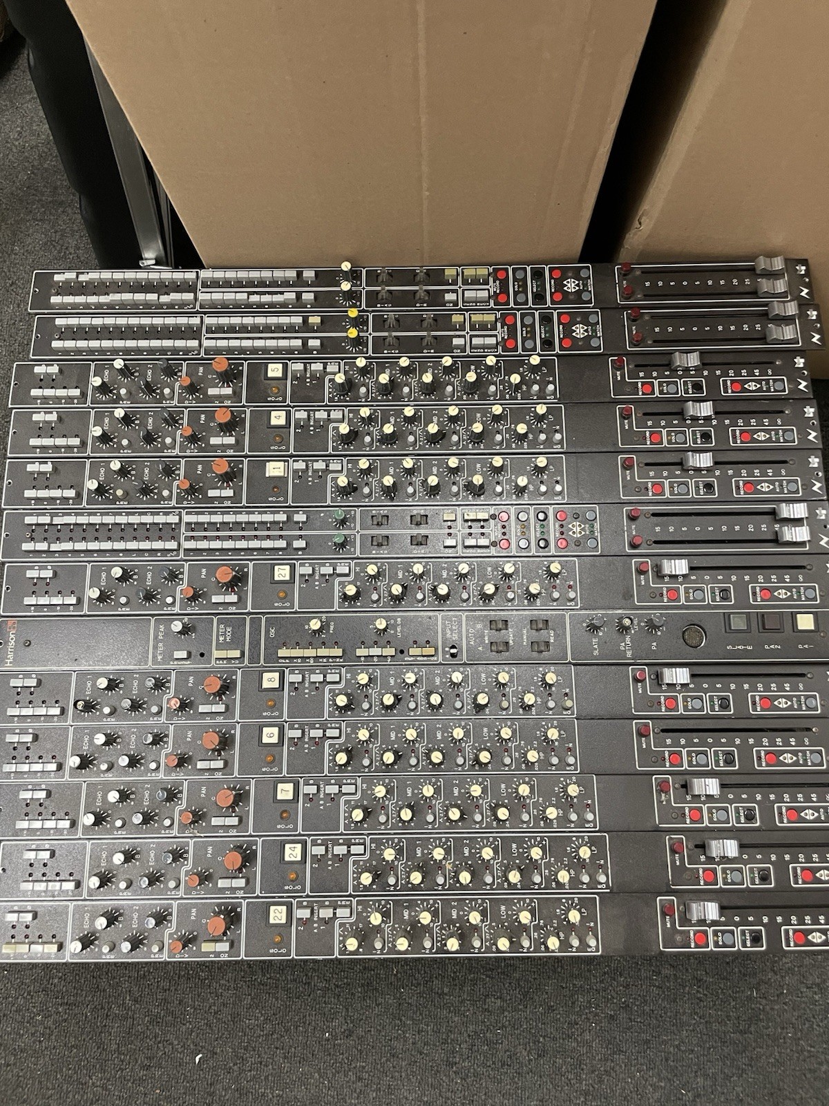 Harrison Pp1 NEVE Flying faders Indivual Channels