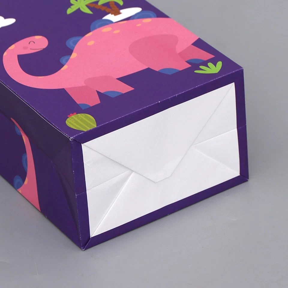 Paquete de 12 bolsas de dulces y regalo de dinosaurios con 24 pegatinas - Favor de fiesta para Navidad, Foto 2 de 4