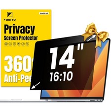 14 Inch 16:10 Laptop Privacy Screen Protector, 360  Anti Peeping and Anti Gla...
