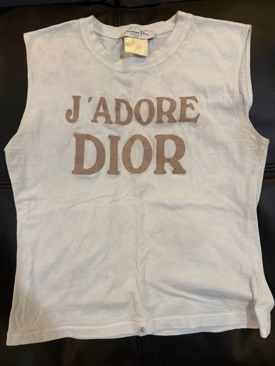 J'ADORE DIORディオール ヴィンテージ タンクトップ Tシャツ 40
