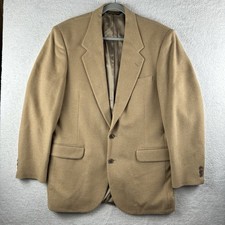 Vintage Botany 500 100% Camel Hair Blazer Sport Coat Men 42L Made In USA