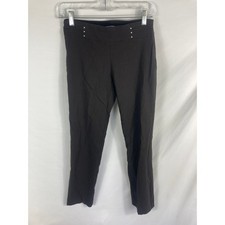 JM Collection Pull On Skinny Leg Pant Brown Size PS