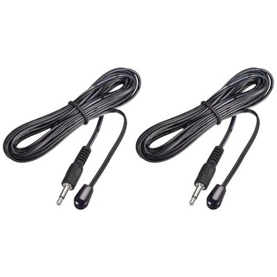 2 x IR Infrared Emitter Extension Cable 9.8ft Long 45 Degree 3.5mm Jack