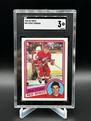 1984-85 O-Pee-Chee Steve Yzerman Rookie SGC 7 # 67 OPC RC GJ