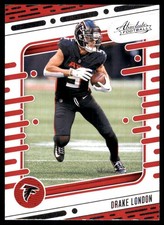 Drake London 2024 Panini Absolute #6 Falcons NFL READ FREE SHIPPING AutographDen