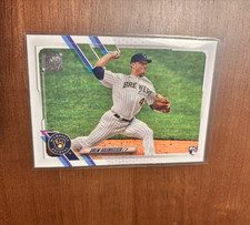 Topps 2021 Drew Rasmussen #377 RC Rookie Milwaukee Brewers MLB Baseball Card. rookie card picture