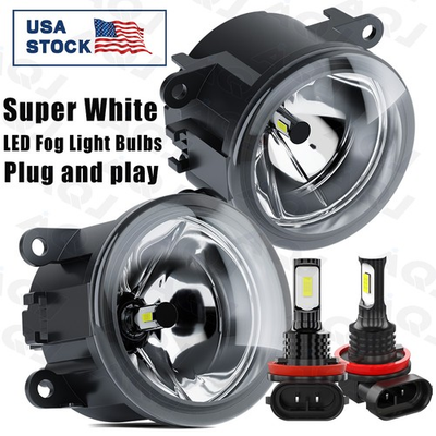 #ad #ad For Mitsubishi Galant 2007 2012 Pair LED Fog Lights Lamp Left Right Side Clear $40.70