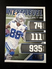 2021 Score #NL22 CeeDee Lamb Next Level Stats Cowboys card