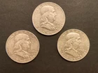 Ben Franklin Half Dollar Lot - 90% Silver - $1.50 face value