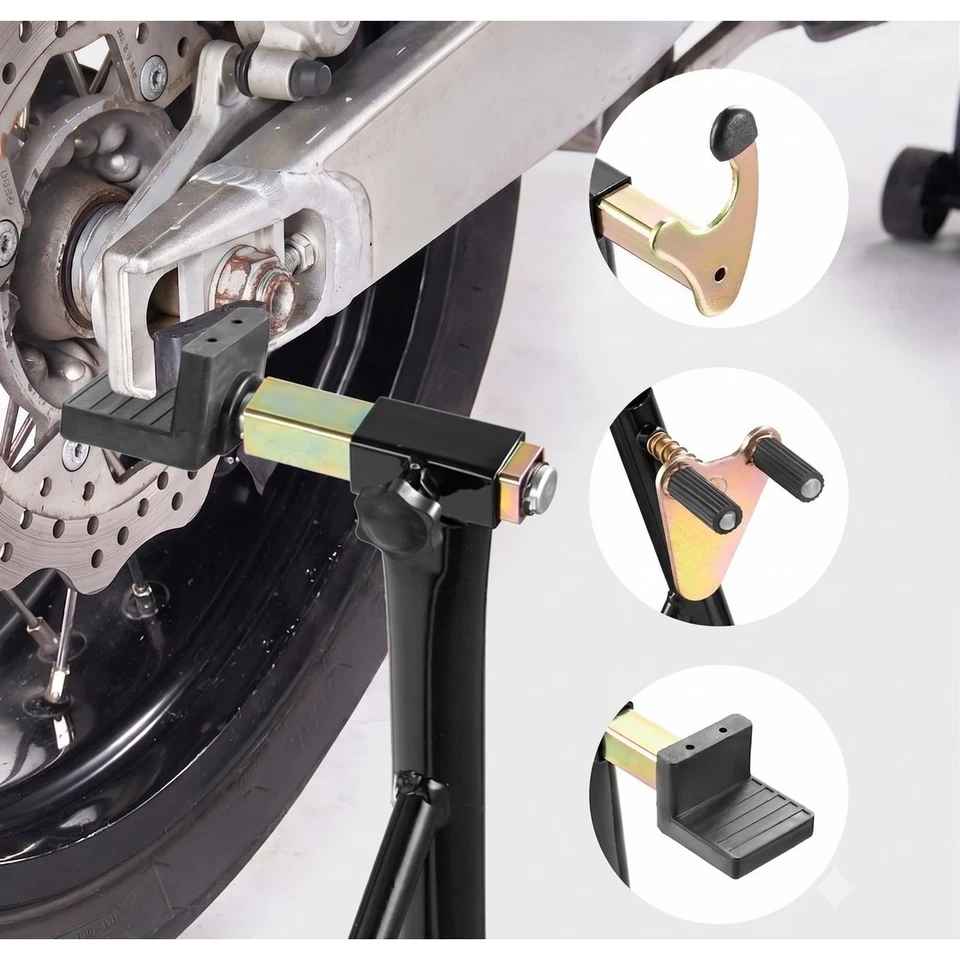 CRUIZER Kit Cavalletti alzamoto sollevamento moto scooter anteriore posteriore p - Immagine 2 di 2