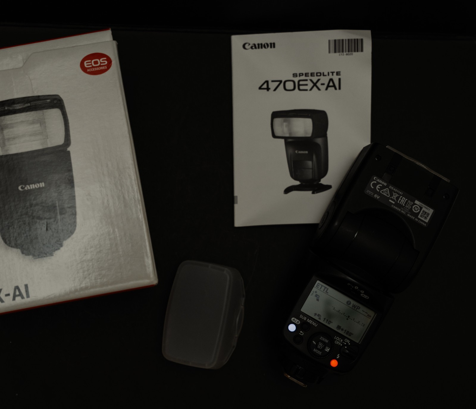 Canon Speedlite 470EX-AI Flash Gun with diffuser 