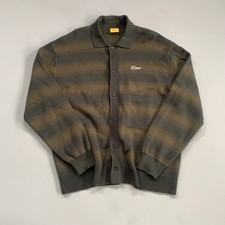 Large Olive Dime Haze Knit Cardigan