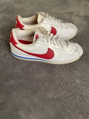 Nike Classic Cortez Forrest Gump Shoes Men s Size 12 White Varsity Red Blue