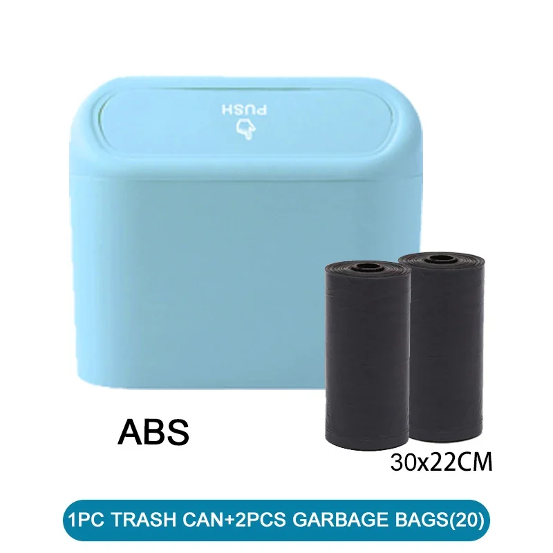 Car Trash Can (With Lid) Contains 60 (300) Garbage Bags, Small Car Trash Can, Le