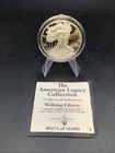 High Relief 1oz .999 Fine Silver Walking Liberty Half American Legacy Dome COA