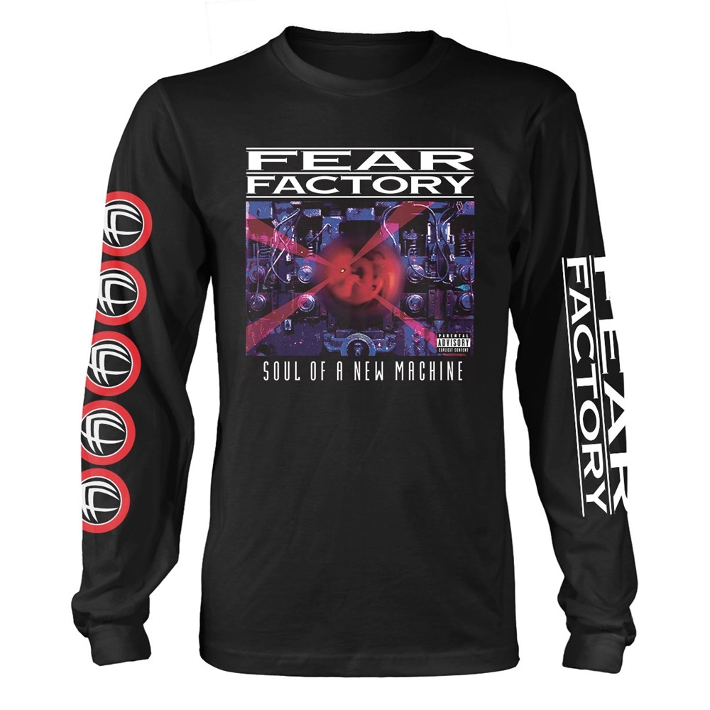 FEAR FACTORY - SOUL OF A NEW MACHINE BLACK Long Sleeve Shirt Medium