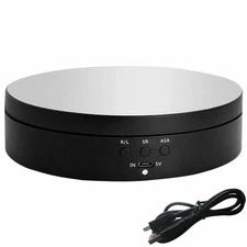360° Electric Motorized Rotating Display Stand Jewelry Photography Show Holder