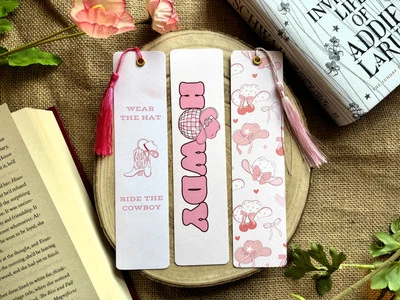 Cowboy Romance Bookmark Collection Aesthetic Bookmarks for Book Lovers | Cute