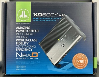 JL AUDIO XD600/1v2 AMPLIFIER 600 WATT MONO SUBWOOFER CAR SUB AMP