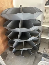 FRICK GALLAGHER ROTABIN ROTATING ORGANIZER 5 LEVELS, 10 BINS EACH LEVEL