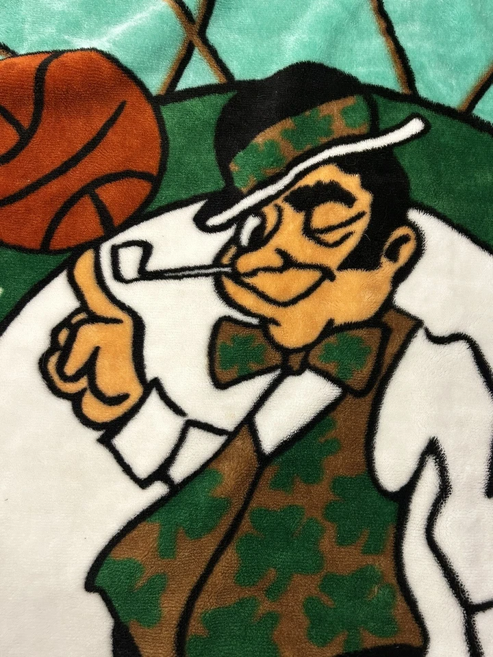Винтажное флисовое одеяло Boston Celtics 50 x 56 дюймов Lucky - Изображение 2 из 4