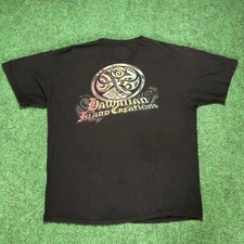 Vintage Y2K Hawaiian Island Creations T Shirt Sz XL Rasta Fader Dbl Sided