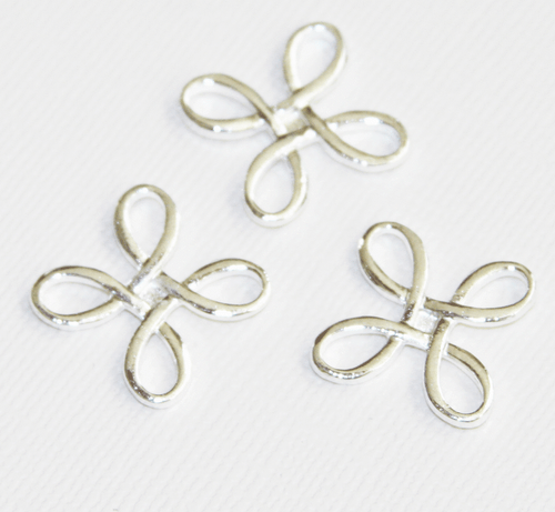 12 pcs of square flower links 23.5mm, zinc alloy connectors availavle 5 colors - Picture 10 of 10