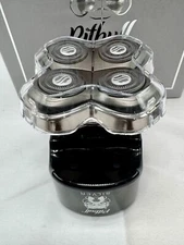 Skull Shaver Pitbull Silver PRO Electric Head Shaver - Silver & Black
