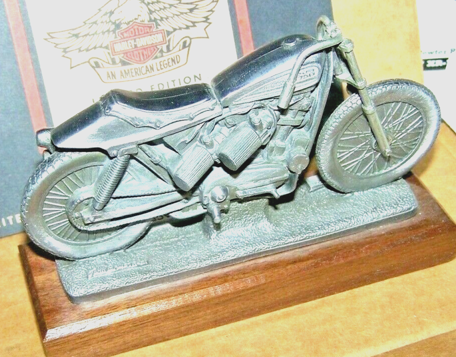 HARLEY DAVIDSON 1955 XR750 ROAD RACER PEWTER MUSUEM REPLICA