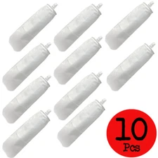 Lot of 10 pcs PRM Polyester Felt Liquid Filter Bags 304 SS Ring 10 Micron Size 2