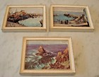 3 Vintage Madryn Miniature Chalk ware Plaques  — photo 1