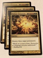 3x MTG Violent Ultimatum Mystery Booster Shards of Alara 206/249 Regular Rare NM