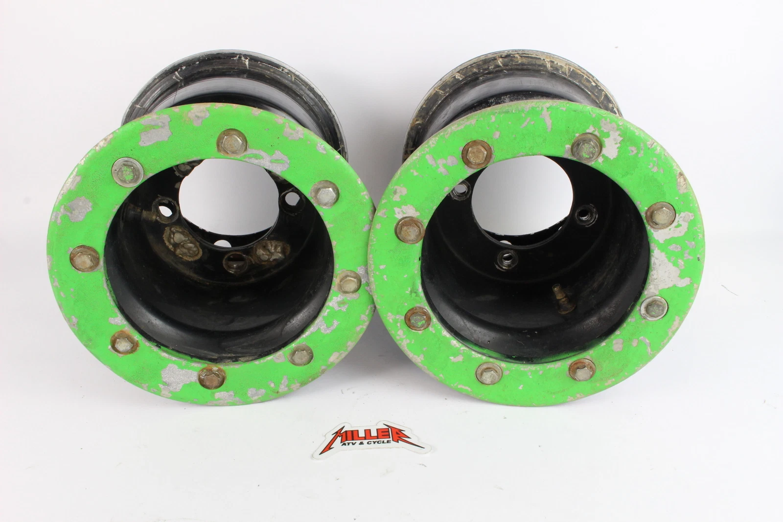 ITP BAJA Beadlock Rear Rims Wheel 8x8 4/110 Honda Kawasaki Suzuki