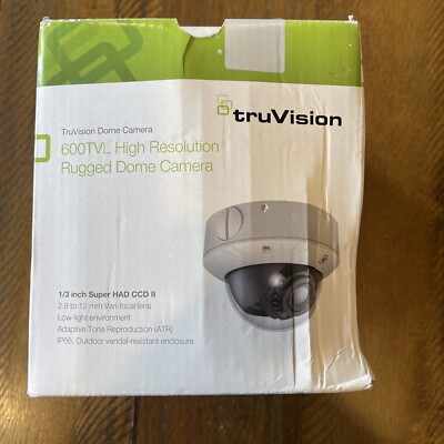 New TruVision 600TVL High Resolution Rugged Dome Camera, 1/3'' Super HAD CCD II